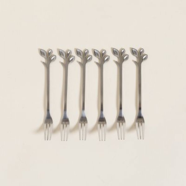 Set x6 tenedores trebol PLATA  12,5  4126