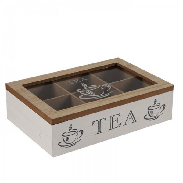 Caja para té 6 div 6077