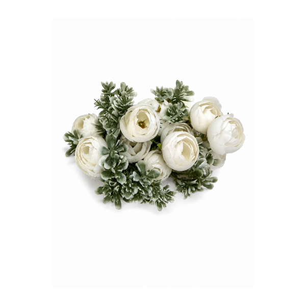 flores bouquet 28cm blanca 4867 8 flores