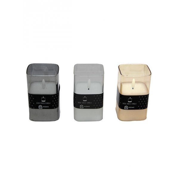 Vela recipiente de vidrio 7.5*7.5*101411