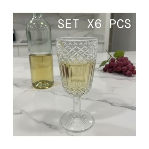 Copas x 6 de vino vidrio 300ml 5887