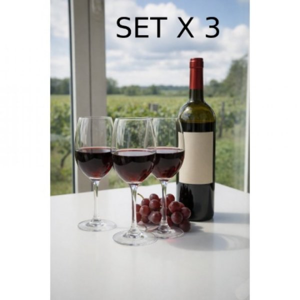 Set de copas x 3 330ml 2467