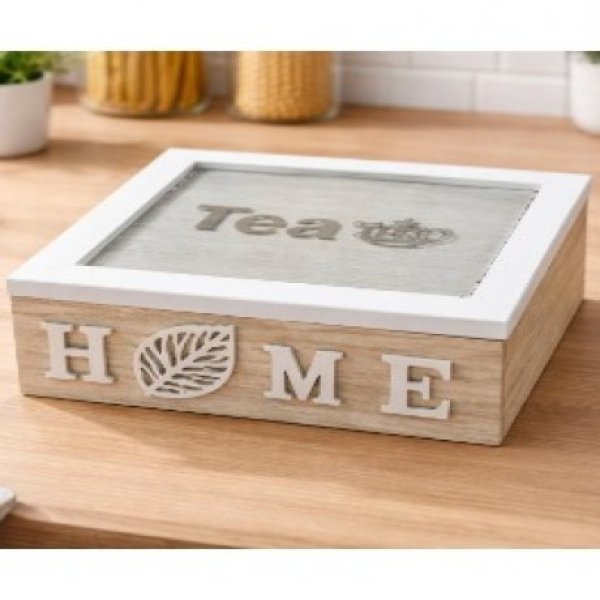 Caja p/te 4 div 18*18*7  6317 madera 