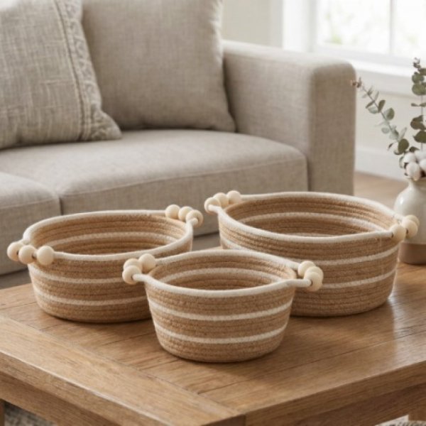 Cestos set x 3 Bolitas de madera 3689
