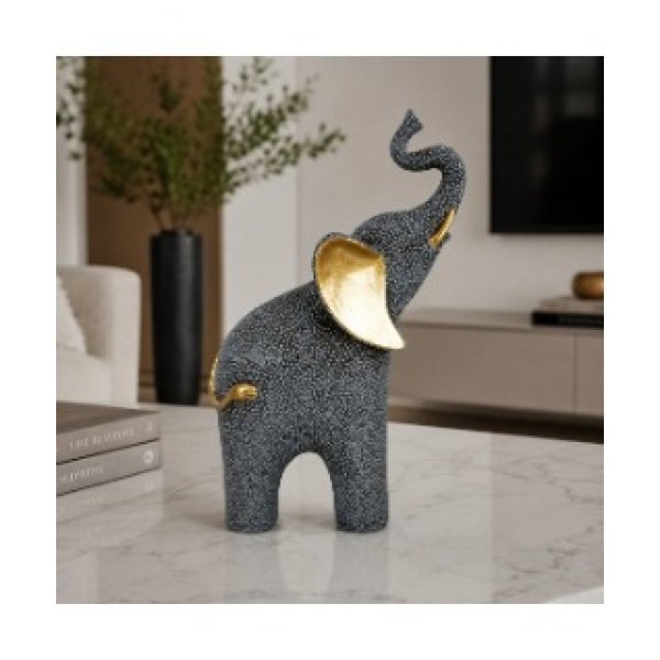 Figura elefante gris resina 18*8*25 9296