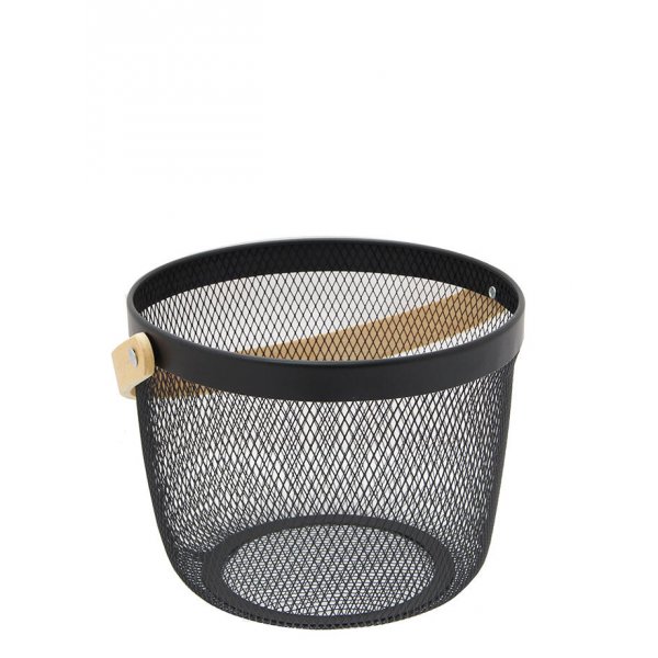 Canasto metalico 25*25*18 2618 negro 