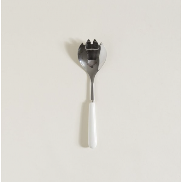 Cuchara dentada acero blanco 24 