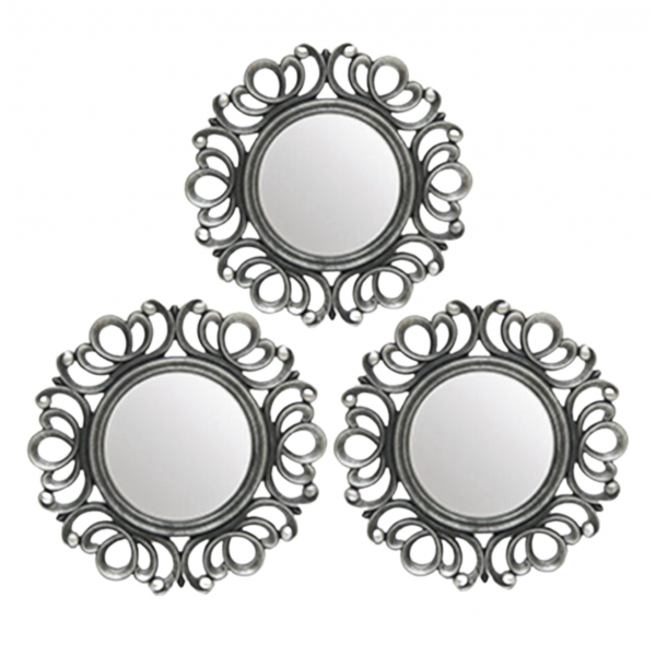 Espejos x3 Roma plateado 26269