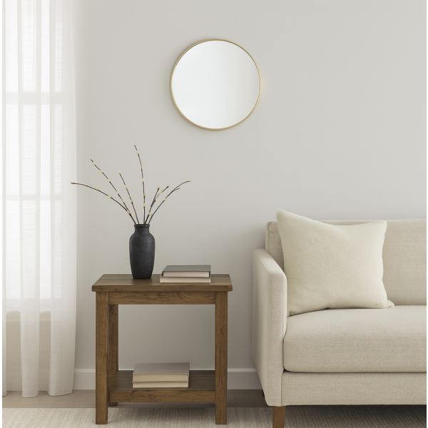 Espejo circular dorado 60 cm 6360 