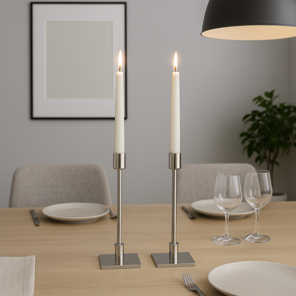 Candelabro nickel porta vela 31 4092