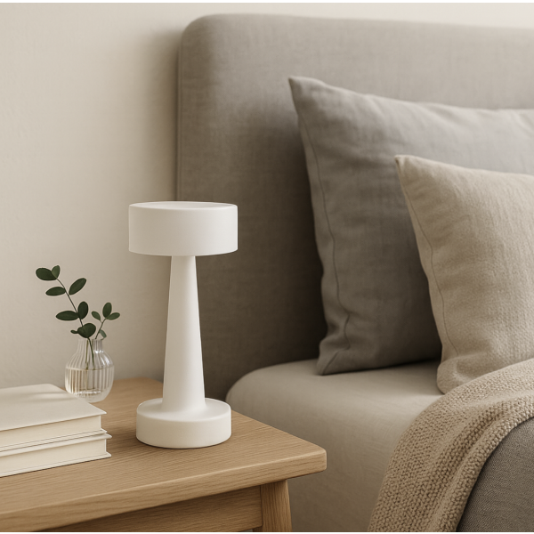 Velador led 9*9*21 blanco 1034