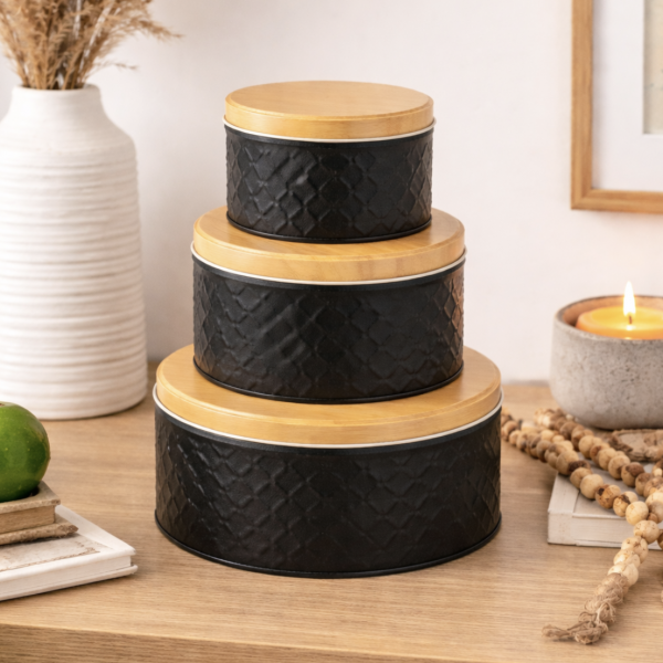 Set de latas lulet x3 Negro