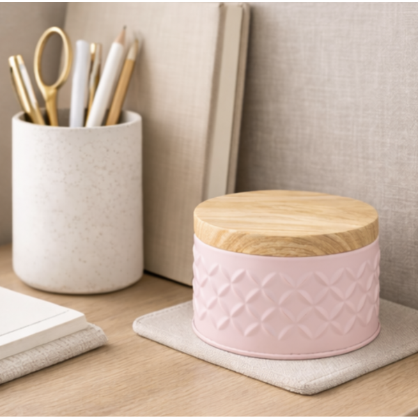 Lata Lulet redonda 10*6 rosa