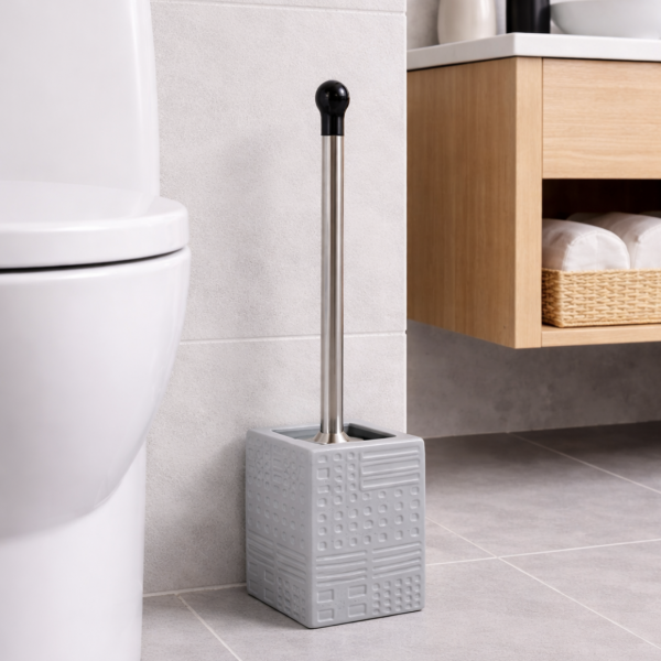 Cepillo para baño rayitas gris 2102