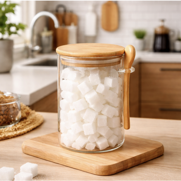 Frasco con cuchara 800 ml 0848