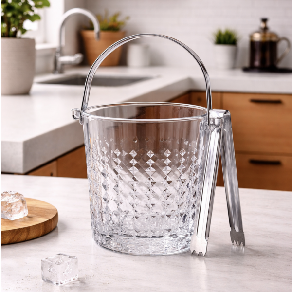 Hielera con pinza vidrio 980 ml 13.12 2481