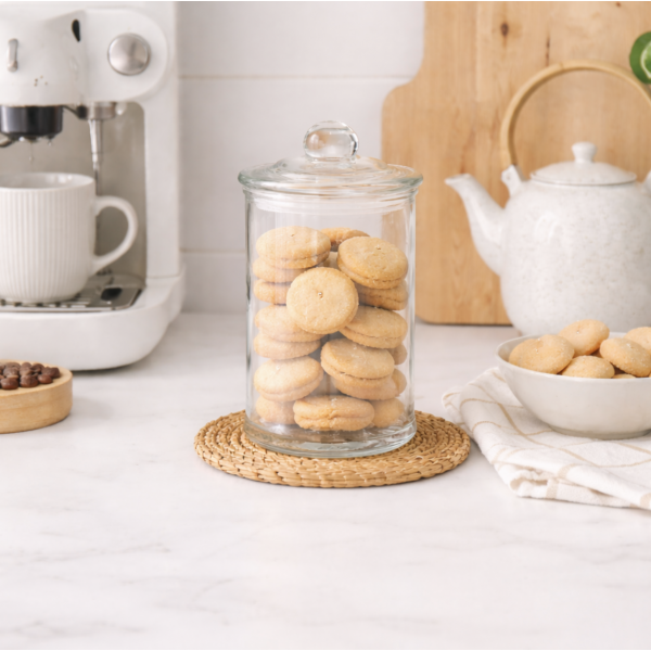 Frasco vidrio hermetico 17*9.5 6429