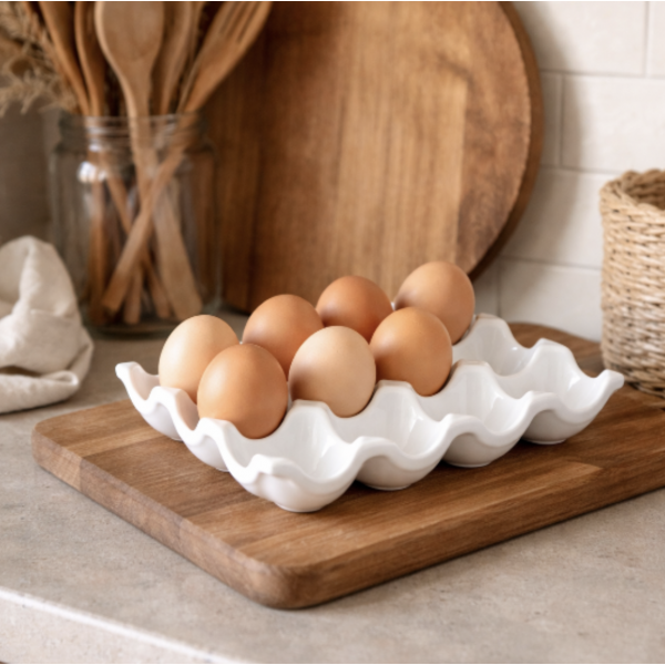 Huevera ceramica x12 1572