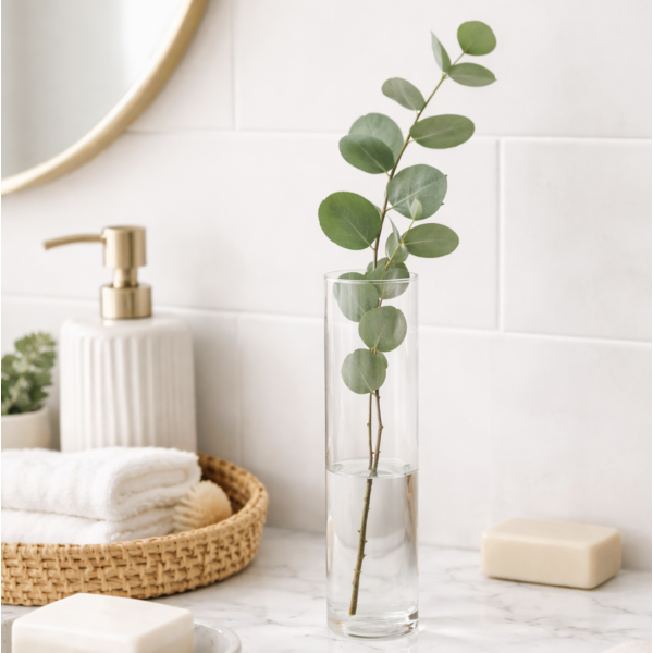 Florero vidrio tubo 20*5 9238