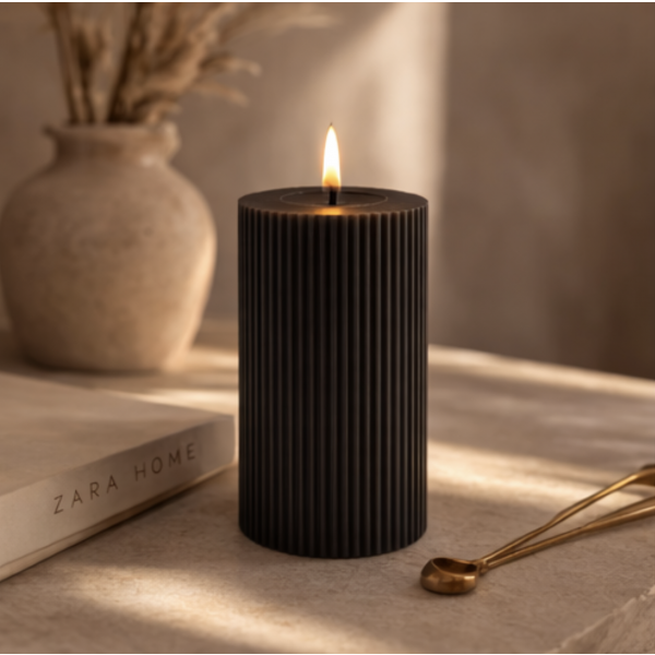 Vela de parafina LED 7.5*12.5 1402 negra