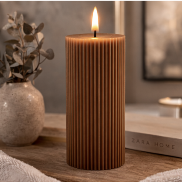 Vela de parafina LED 7.5*15 1403 ladrillo