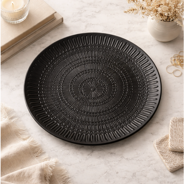 Centro de mesa circular 40' negro 4246 