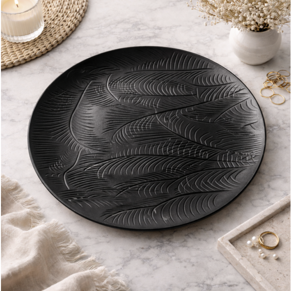 Centro de mesa rayitas 40' negro 4262 