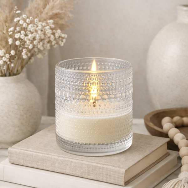 Porta vela led 8*10 transparente 1429