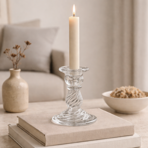 Candelabro vidrio 10*7 4544