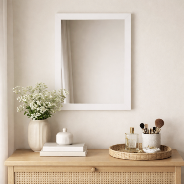 Espejo rectangular clasico 30*40 3118-34 blanco 