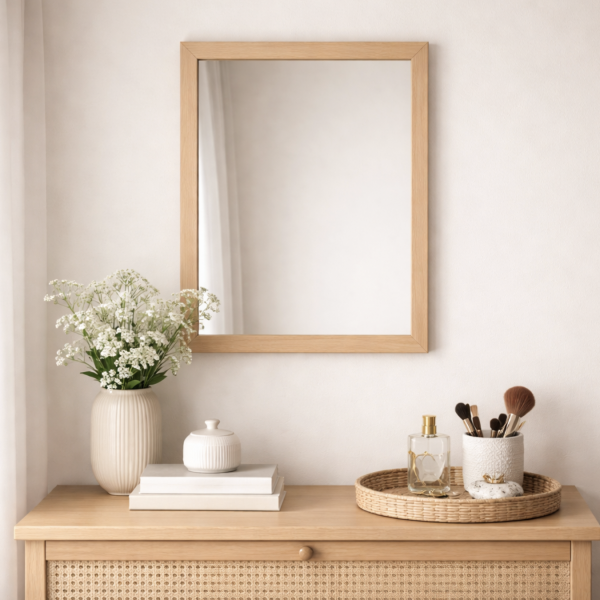 Espejo rectangular clasico 30*40 3118-34 natural