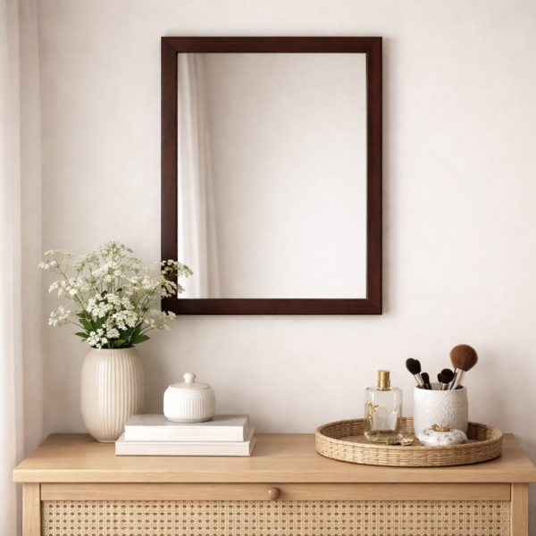 Espejo rectangular clasico 30*40 3118-34 tostado