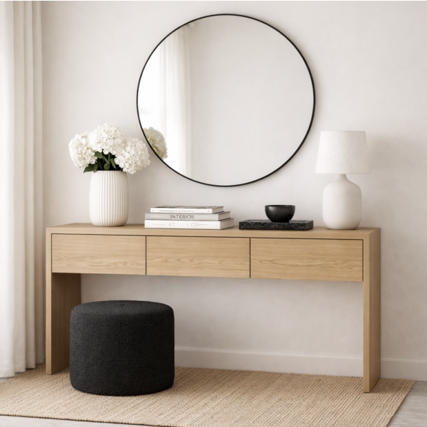 Espejo circular 70' 6370 negro