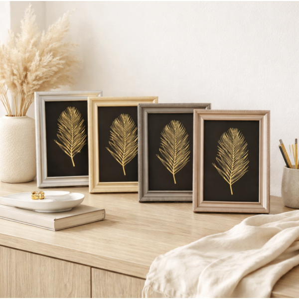 Marco para foto metalizado 13*18 gris