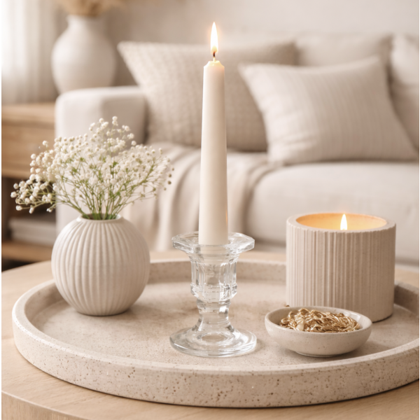 Porta vela vidrio 5.8*4.8 4495