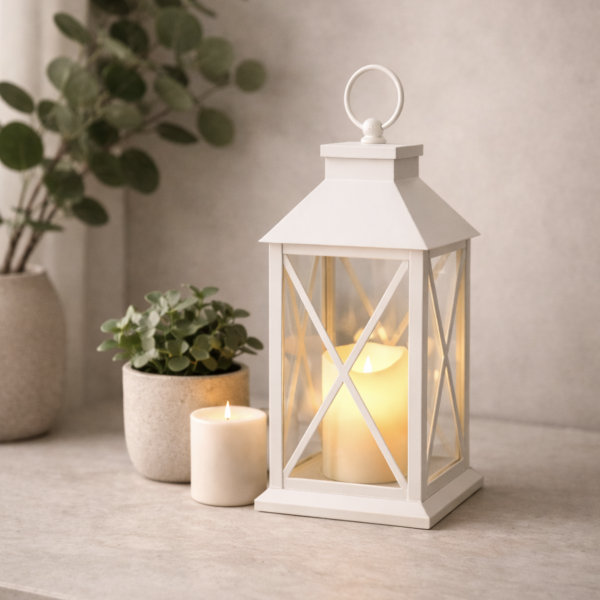 Fanal a pila Cruz blanco 1440