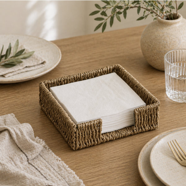 Servilletero seagrass 18*18*5