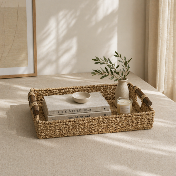 Bandeja seagrass asa madera 36*27