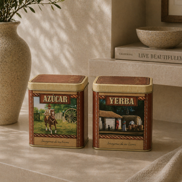 Lata yerba baja vertedora tierra