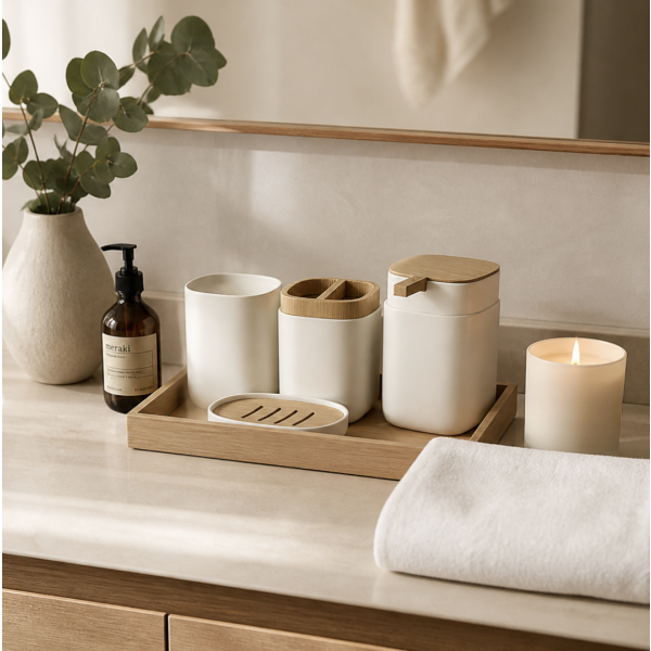 Set de baño classic x4 blanco 1050