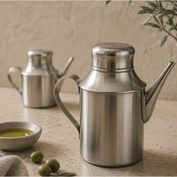 Aceitera de acero grande 420 ml 9048