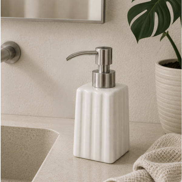 dispenser de jabon blanco 7372