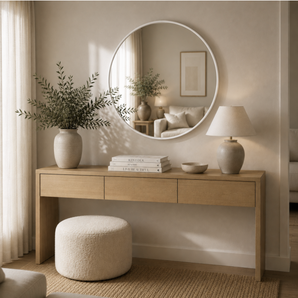 Espejo circular 70' 6370 blanco
