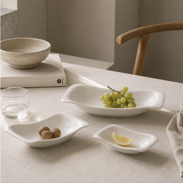 Bandejas ceramicas ondas set x3 18425