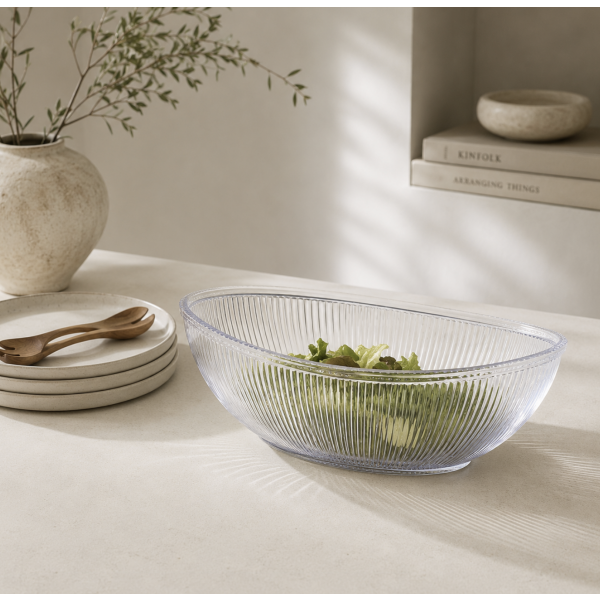 Ensaladera acrilico oval 3300 ml 6129/3978 PROMO
