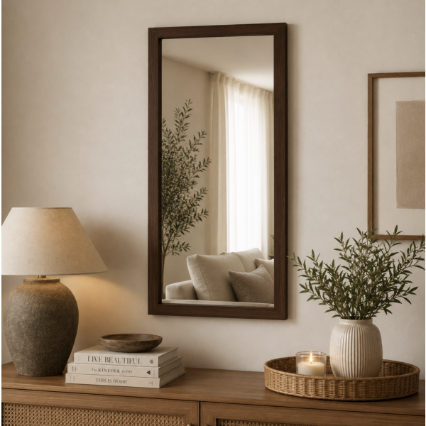 Espejo rectangular 30*60 3118-36 tostado