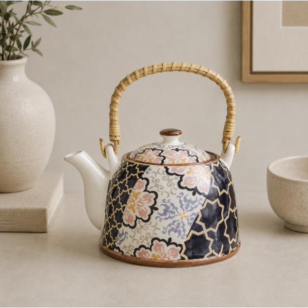 Tetera Collage Floral grande