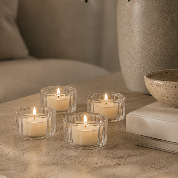  Candelabro porta vela rayas 5*3.5 4552