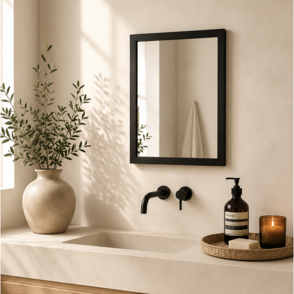 Espejo rectangular 30*40 3118-34 negro