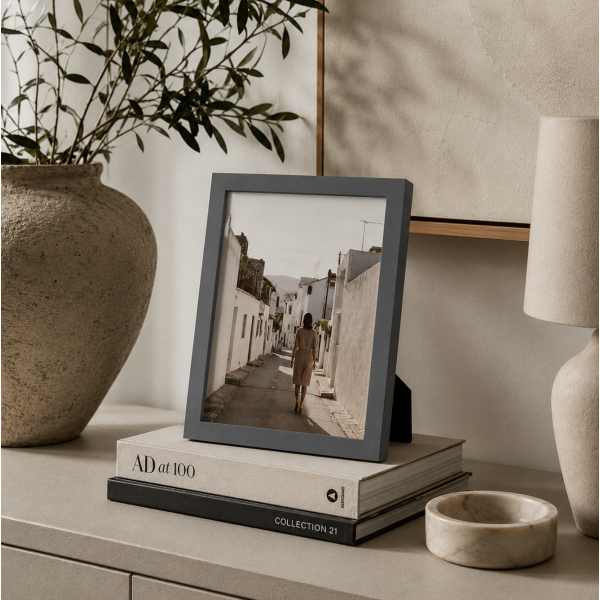 Marco para foto box fino 20*25 6080 gris